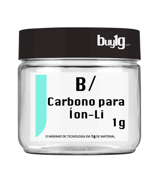 Nanopartículas de Boro (B) suportadas em Carbono - Bateria de íon-Li