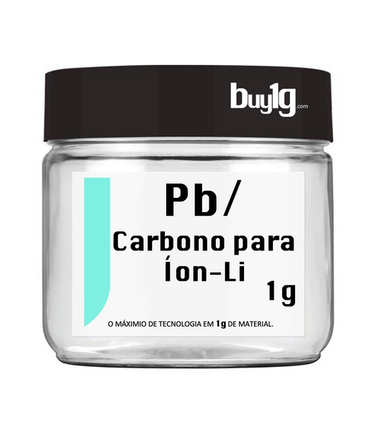 Nanopartículas de Chumbo (Pb) suportadas em Carbono - Bateria de íon-Li