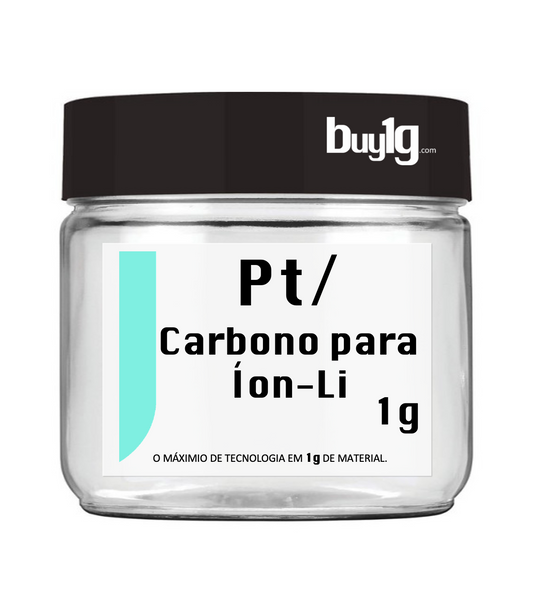 Nanopartículas de Platina (Pt) suportadas em Carbono - Bateria de íon-Li